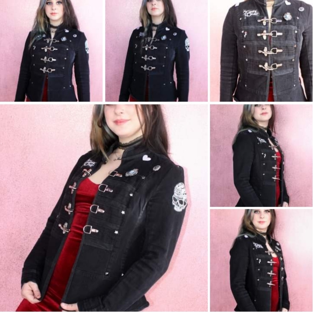 SOLD! W/ free ChemRo tee! BlackParade Pt.2- TRIPP Nyc upcycled MyChemRo gothic - Picture 11 of 16